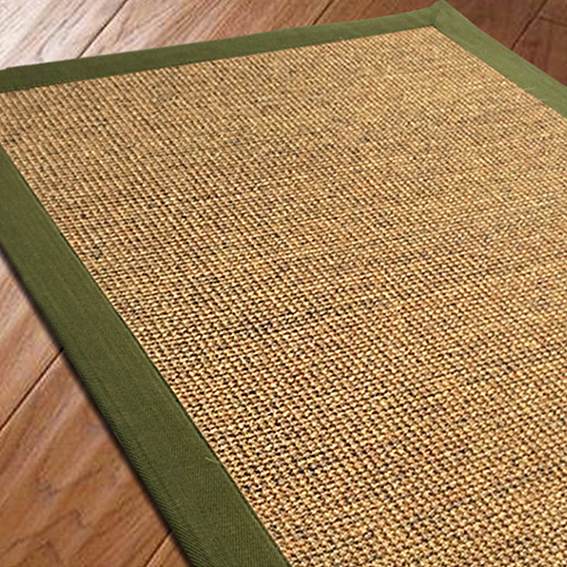 Farmhouse Solid Color Rug Multi Color Sisal Area Rug Non-Slip Backing Pet Friendly Easy Care Area Carpet for Bedroom Green Clearhalo 'Area Rug' 'Rug' 2317872