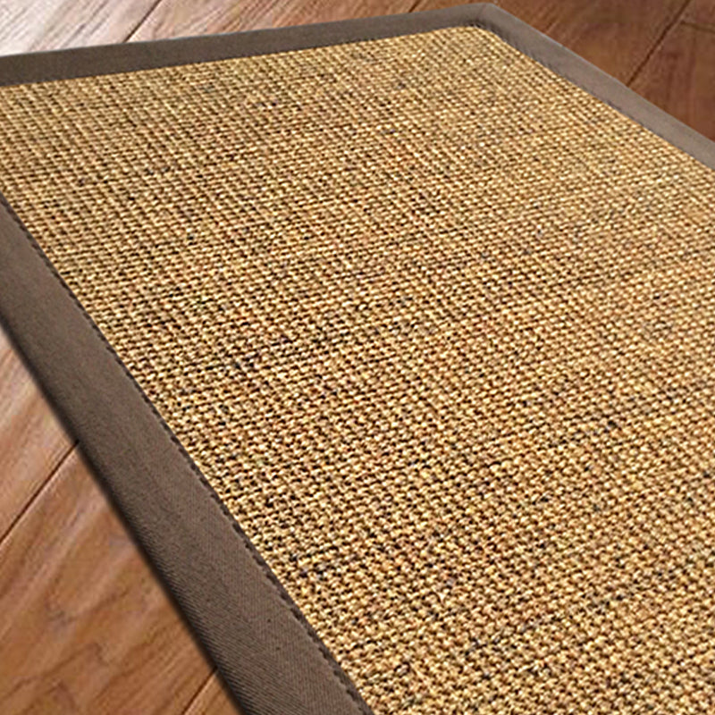 Farmhouse Solid Color Rug Multi Color Sisal Area Rug Non-Slip Backing Pet Friendly Easy Care Area Carpet for Bedroom Light Brown Clearhalo 'Area Rug' 'Rug' 2317874
