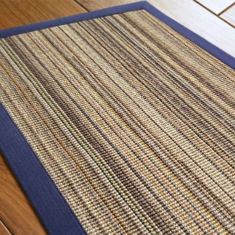 Multi Color Rustic Rug Sisal Solid Color Indoor Rug Anti-Slip Backing Stain-Resistant Machine Washable Carpet for Home Dark Blue-Gray Clearhalo 'Area Rug' 'Rug' 2317893