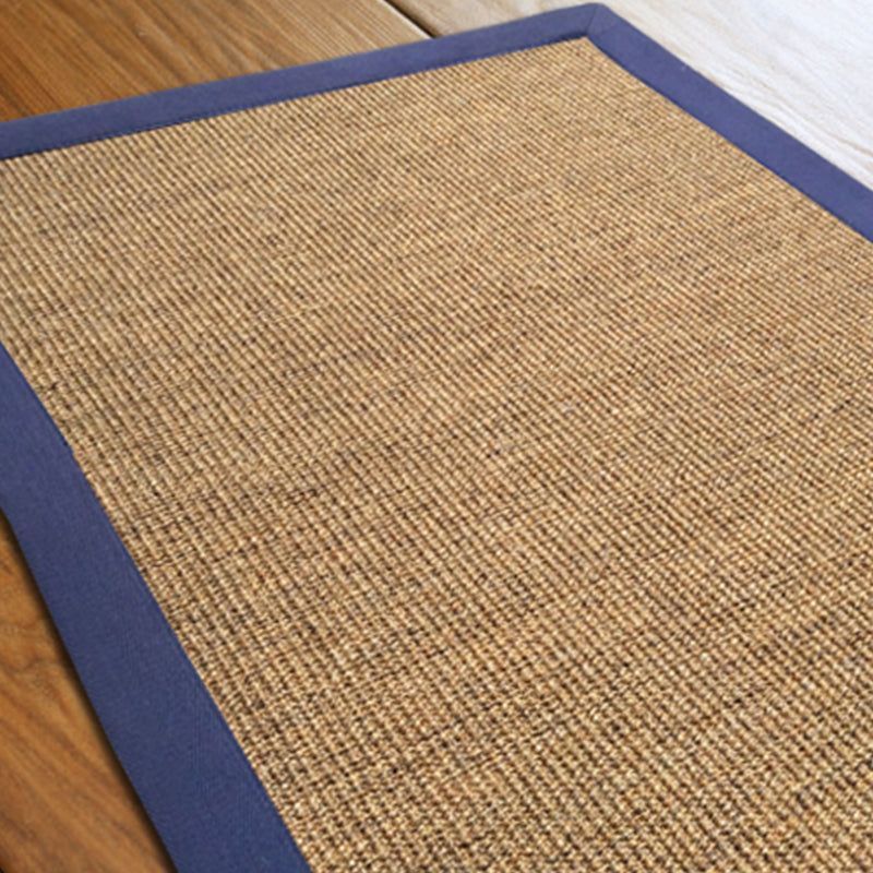 Minimalist Living Room Rug Multi Color Solid Color Indoor Rug Sisal Non-Slip Backing Machine Washable Area Carpet Gray-Khaki Clearhalo 'Area Rug' 'Rug' 2317898