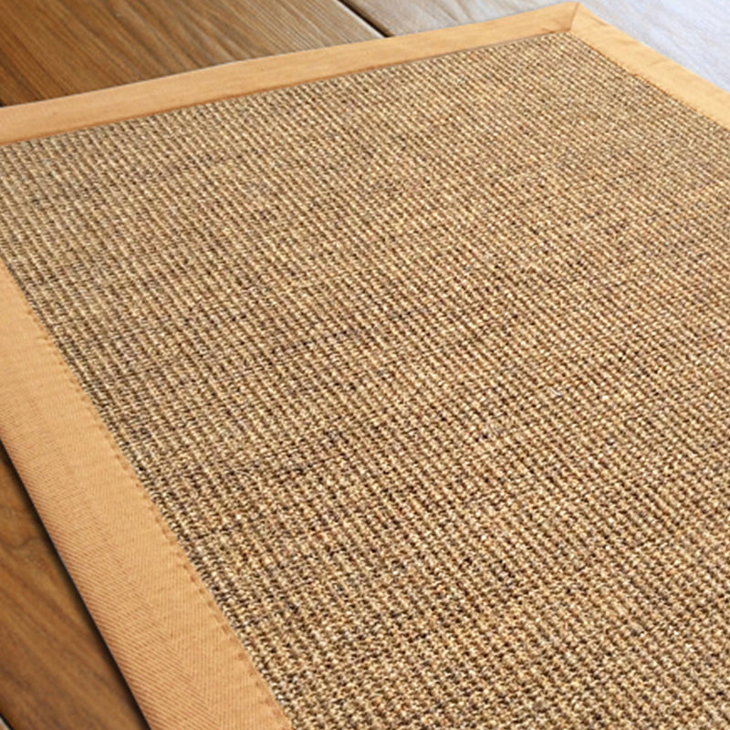 Minimalist Living Room Rug Multi Color Solid Color Indoor Rug Sisal Non-Slip Backing Machine Washable Area Carpet Beige Clearhalo 'Area Rug' 'Rug' 2317902