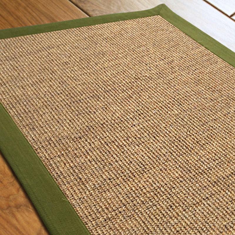 Minimalist Living Room Rug Multi Color Solid Color Indoor Rug Sisal Non-Slip Backing Machine Washable Area Carpet Dark Brown Clearhalo 'Area Rug' 'Rug' 2317904