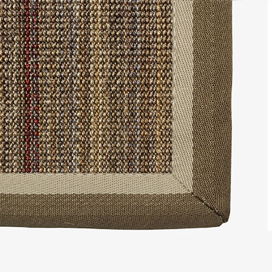 Farmhouse Parlor Rug Multi Colored Solid Color Indoor Rug Sisal Anti-Slip Backing Pet Friendly Easy Care Area Carpet Yellow-Brown