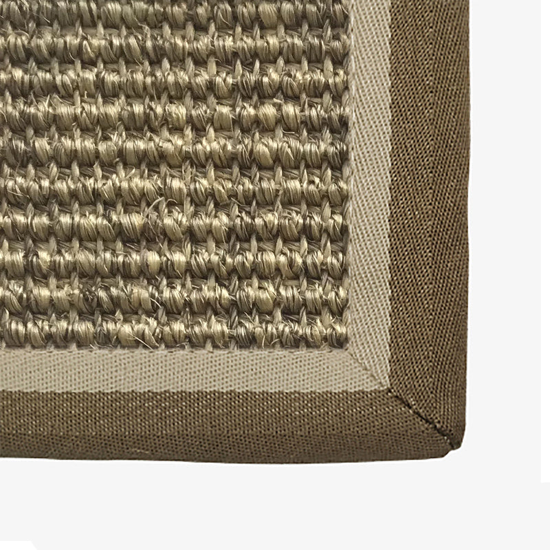 Farmhouse Parlor Rug Multi Colored Solid Color Indoor Rug Sisal Anti-Slip Backing Pet Friendly Easy Care Area Carpet Dark Beige Clearhalo 'Area Rug' 'Rug' 2317918