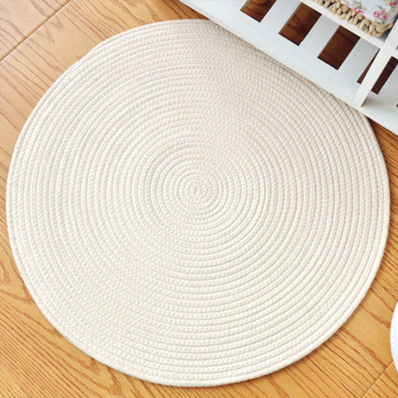 Simplicity Bedroom Rug Multi Color Solid Color Area Carpet Sisal Non-Slip Backing Machine Washable Indoor Rug Light Beige Clearhalo 'Area Rug' 'Rug' 2317927