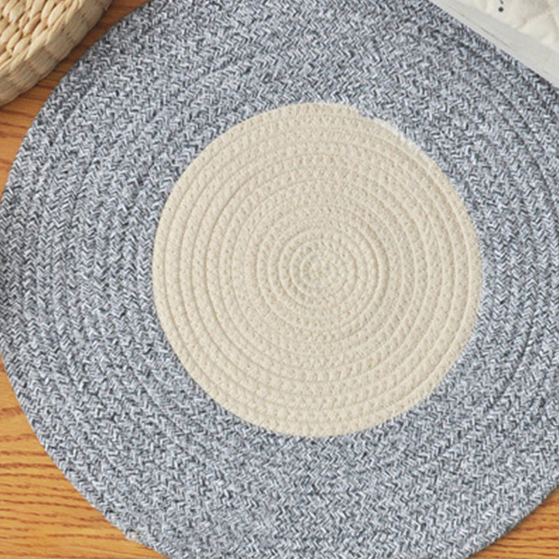 Simplicity Bedroom Rug Multi Color Solid Color Area Carpet Sisal Non-Slip Backing Machine Washable Indoor Rug Gray-White Clearhalo 'Area Rug' 'Rug' 2317929