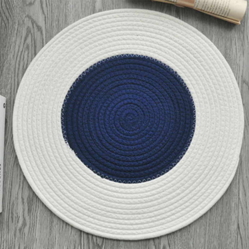 Simplicity Bedroom Rug Multi Color Solid Color Area Carpet Sisal Non-Slip Backing Machine Washable Indoor Rug Blue Clearhalo 'Area Rug' 'Rug' 2317938