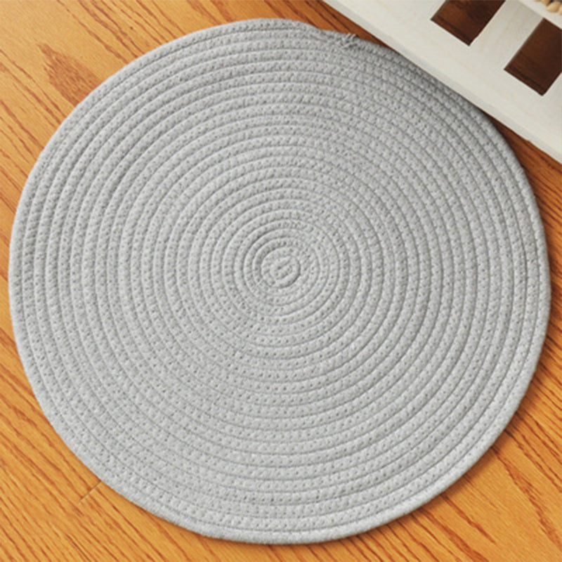 Simplicity Bedroom Rug Multi Color Solid Color Area Carpet Sisal Non-Slip Backing Machine Washable Indoor Rug Grey Clearhalo 'Area Rug' 'Rug' 2317944