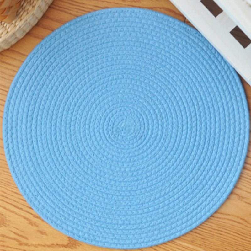 Simplicity Bedroom Rug Multi Color Solid Color Area Carpet Sisal Non-Slip Backing Machine Washable Indoor Rug Sky Blue-White Clearhalo 'Area Rug' 'Rug' 2317947