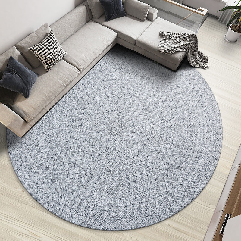 Cottage Bedroom Rug Multi Color Solid Color Indoor Rug Cotton Anti-Slip Backing Pet Friendly Area Carpet Clearhalo 'Area Rug' 'Rug' 2317976