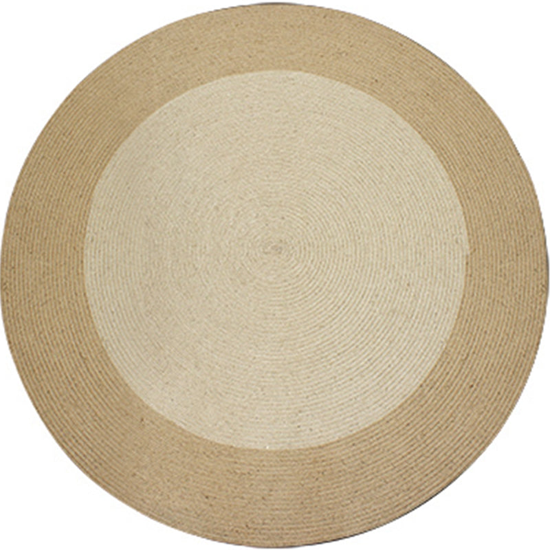 Comfort Solid Color Rug Multi-Color Sisal Indoor Rug Anti-Slip Stain-Resistant Pet Friendly Area Carpet for Bedroom Dark Beige Clearhalo 'Area Rug' 'Rug' 2317999