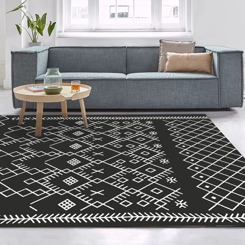 Eclectic Living Room Rug Multi-Color Geometric Printed Area Carpet Polypropylene Non-Slip Backing Machine Washable Indoor Rug Clearhalo 'Area Rug' 'Bohemian' 'Rugs' Rug' 2318016