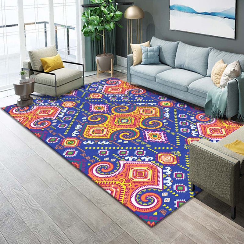 Western Parlor Rug Multi Color Geometric Print Area Carpet Polypropylene Easy Care Pet Friendly Washable Indoor Rug Clearhalo 'Area Rug' 'Rugs' 'Southwestern' Rug' 2318029