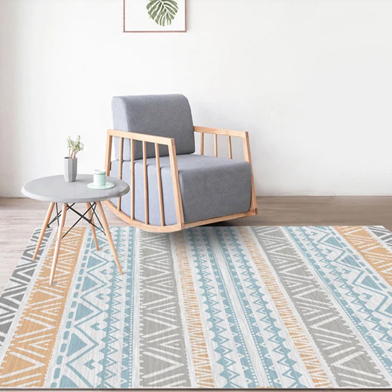 Funky Geometric Printed Rug Multi Color Synthetics Indoor Rug Non-Slip Backing Machine Washable Area Carpet for Decoration Clearhalo 'Area Rug' 'Rugs' 'Southwestern' Rug' 2318043