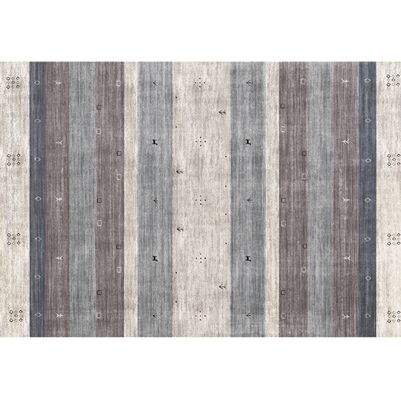 Bohomian Living Room Rug Multi Colored Geometric Print Area Carpet Polyster Non-Slip Backing Pet Friendly Indoor Rug Grey Clearhalo 'Area Rug' 'Rugs' 'Southwestern' Rug' 2318061