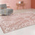 Unique Geo Pattern Rug Multi Colored Polypropylene Indoor Rug Anti-Slip Backing Pet Friendly Area Carpet for Decoration Pink Clearhalo 'Area Rug' 'Rugs' 'Southwestern' Rug' 2318066