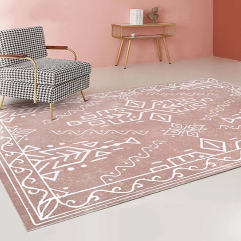 Unique Geo Pattern Rug Multi Colored Polypropylene Indoor Rug Anti-Slip Backing Pet Friendly Area Carpet for Decoration Clearhalo 'Area Rug' 'Rugs' 'Southwestern' Rug' 2318070
