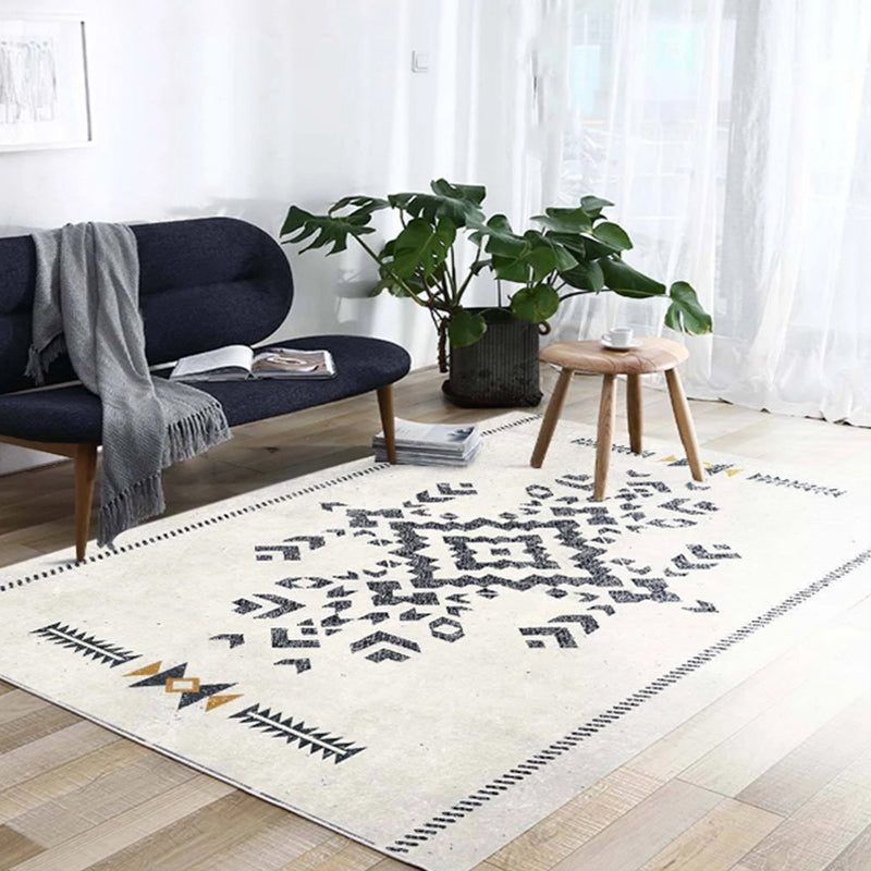 Unique Geo Pattern Rug Multi Colored Polypropylene Indoor Rug Anti-Slip Backing Pet Friendly Area Carpet for Decoration Grey Clearhalo 'Area Rug' 'Rugs' 'Southwestern' Rug' 2318078