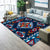 Funky Living Room Rug Multi Colored Geometric Pattern Area Carpet Synthetics Pet Friendly Stain-Resistant Washable Indoor Rug Navy Clearhalo 'Area Rug' 'Bohemian' 'Rugs' Rug' 2318095