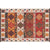 Red Southwestern Rug Polypropylene Geometric Pattern Area Carpet Non-Slip Backing Machine Washable Easy Care Indoor Rug for Parlor Red Clearhalo 'Area Rug' 'Rugs' 'Southwestern' Rug' 2318097