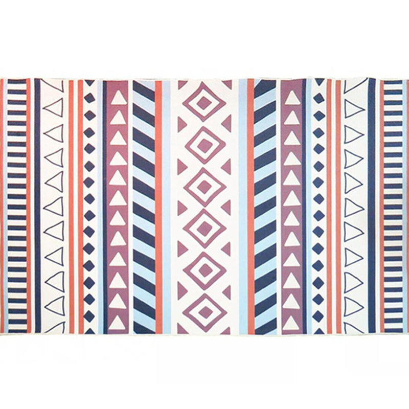 Nordic Living Room Rug Multi Colored Geometric Print Indoor Rug Synthetics Non-Slip Pet Friendly Washable Carpet Clearhalo 'Area Rug' 'Rugs' 'Southwestern' Rug' 2318114