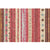Bohemian Living Room Rug Multi Colored Stripe Print Indoor Rug Polyster Non-Slip Backing Pet Friendly Stain-Resistant Carpet Red Clearhalo 'Area Rug' 'Bohemian' 'Rugs' Rug' 2318150