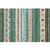 Bohemian Living Room Rug Multi Colored Stripe Print Indoor Rug Polyster Non-Slip Backing Pet Friendly Stain-Resistant Carpet Green Clearhalo 'Area Rug' 'Bohemian' 'Rugs' Rug' 2318152