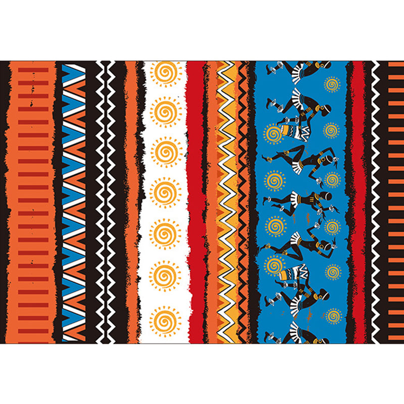 Minimalist Living Room Rug Multi Colored Geometric Print Area Carpet Polypropylene Non-Slip Backing Pet Friendly Indoor Rug Clearhalo 'Area Rug' 'Rugs' 'Southwestern' Rug' 2318157