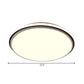 Black and White Circular Flush Mount Contemporary Led 12"/16"/19.5" Wide Acrylic Flush Mount Fixture with Recessed Diffuser in White/Warm Light Clearhalo 'Ceiling Lights' 'Close To Ceiling Lights' 'Close to ceiling' 'Flush mount' Lighting' 231936