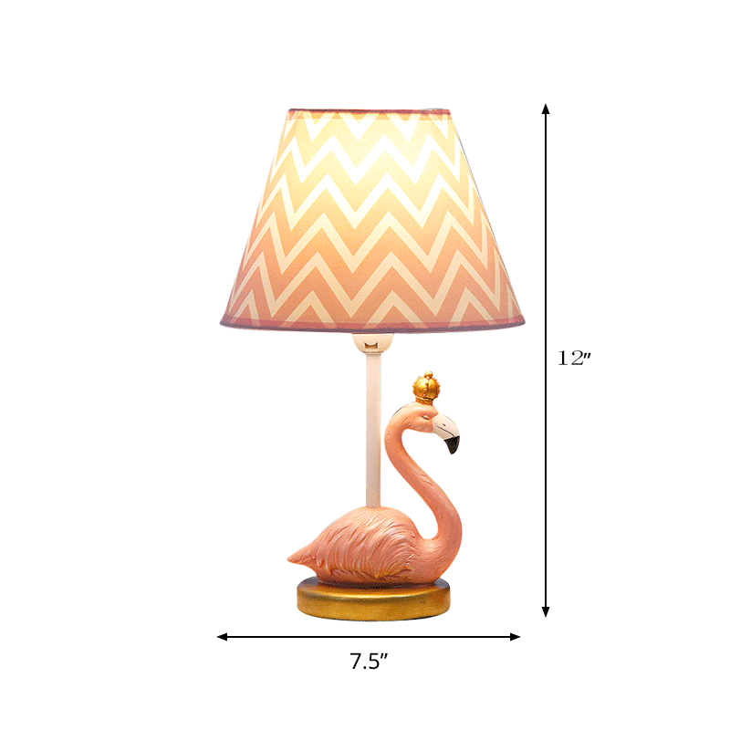 Flamingo Reading Light Cartoon Resin 1 Head Bedroom Nightstand Lamp in Pink, 7.5"/10" Height Clearhalo 'Lamps' 'Table Lamps' Lighting' 232