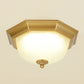 Frosted Rib Glass Dome Flush Light Vintage Corridor LED Flush Mount Ceiling Light Clearhalo 'Ceiling Lights' 'Close To Ceiling Lights' 'Close to ceiling' 'Flush mount' Lighting' 2323373