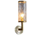 16" Wide Cylindrical Sconce Lighting Modernist Clear Dimpled Glass 1 Bulb Brass Finish Wall Light Brass Clearhalo 'Modern wall lights' 'Modern' 'Wall Lamps & Sconces' 'Wall Lights' Lighting' 23233