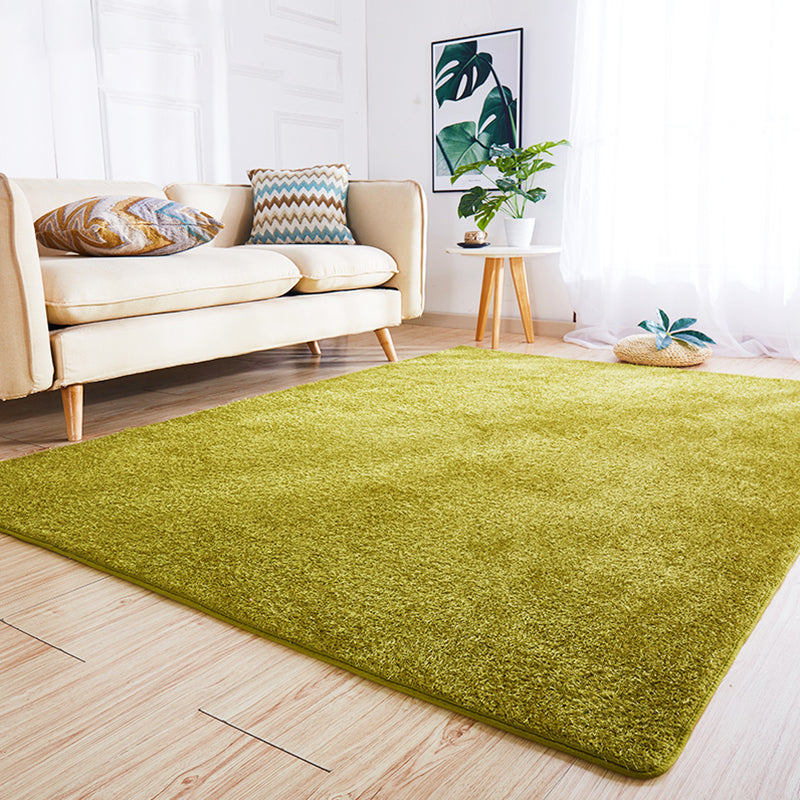 Simple Solid Color Rug Multi Colored Cotton Blend Indoor Rug Non-Slip Backing Pet Friendly Easy Care Carpet for Room Clearhalo 'Area Rug' 'Casual' 'Rugs' Rug' 2325493