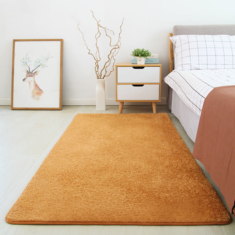 Simple Solid Color Rug Multi Colored Cotton Blend Indoor Rug Non-Slip Backing Pet Friendly Easy Care Carpet for Room Clearhalo 'Area Rug' 'Casual' 'Rugs' Rug' 2325494