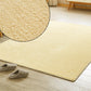 Multi Colored Rustic Rug Cotton Blend Solid Color Indoor Rug Non-Slip Backing Pet Friendly Easy Care Carpet for Parlor Beige Clearhalo 'Area Rug' 'Rug' 2325536