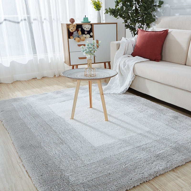 Multi Color Solid Color Rug Cotton Blend Casual Area Carpet Non-Slip Backing Easy Care Washable Area Rug for Parlor Clearhalo 'Area Rug' 'Casual' 'Rugs' Rug' 2325562