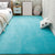 Minimalist Bedroom Rug Multi Color Solid Color Area Rug Cotton Blend Non-Slip Backing Stain-Resistant Easy Care Area Carpet Sky Blue Clearhalo 'Area Rug' 'Casual' 'Rugs' Rug' 2325696