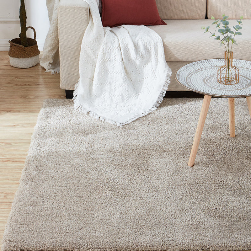 Relaxing Home Decor Rug Multi-Color Solid Color Area Rug Cotton Blend Non-Slip Machine Washable Indoor Rug Light Camel Clearhalo 'Area Rug' 'Casual' 'Rugs' Rug' 2325698