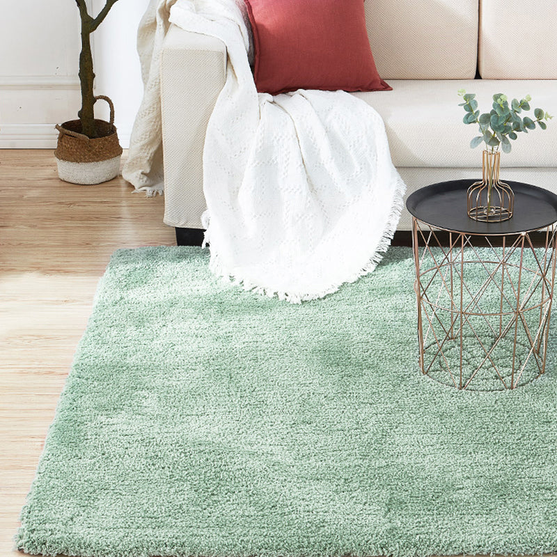 Relaxing Home Decor Rug Multi-Color Solid Color Area Rug Cotton Blend Non-Slip Machine Washable Indoor Rug Green Clearhalo 'Area Rug' 'Casual' 'Rugs' Rug' 2325703