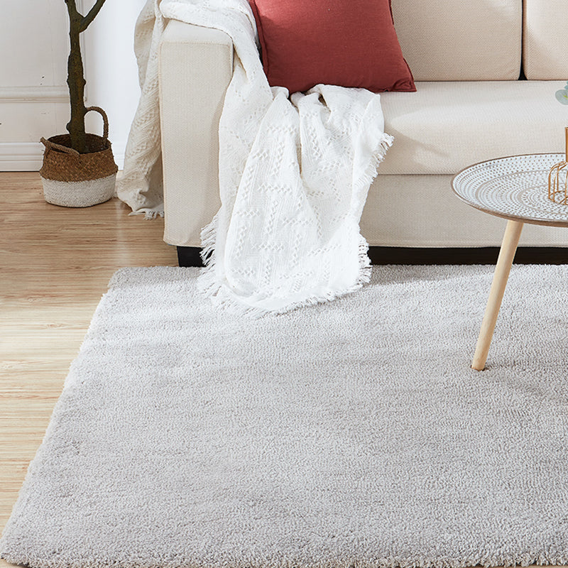 Relaxing Home Decor Rug Multi-Color Solid Color Area Rug Cotton Blend Non-Slip Machine Washable Indoor Rug Grey Clearhalo 'Area Rug' 'Casual' 'Rugs' Rug' 2325708