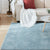 Relaxing Home Decor Rug Multi-Color Solid Color Area Rug Cotton Blend Non-Slip Machine Washable Indoor Rug Blue Clearhalo 'Area Rug' 'Casual' 'Rugs' Rug' 2325709