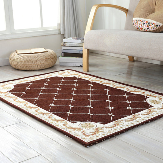 Retro Geometric Patterned Rug Multi Colored Polyster Indoor Rug Non-Slip Pet Friendly Easy Care Area Carpet for Home Coffee Clearhalo 'Area Rug' 'Rugs' 'Vintage' Rug' 2325753