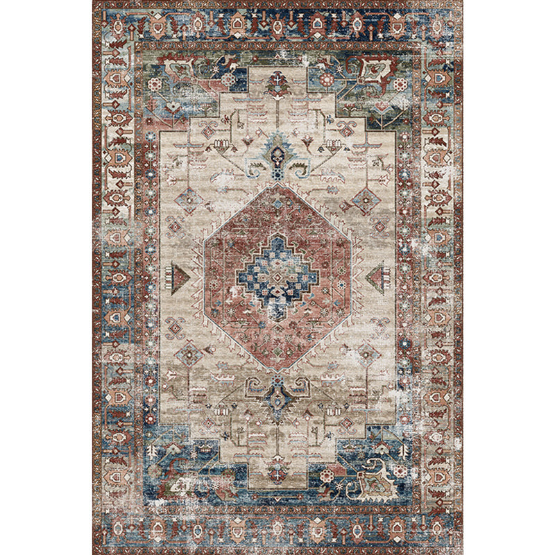 Shabby Chic Decoration Rug Multi-Color Geometric Printed Area Carpet Anti-Slip Backing Pet Friendly Washable Indoor Rug Light Brown Clearhalo 'Area Rug' 'Rugs' 'Shabby Chic' Rug' 2325775