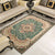 Shabby Chic Flower Rug Multi Colored Synthetics Area Carpet Non-Slip Backing Stain-Resistant Washable Area Rug for Parlor Pea Green Clearhalo 'Area Rug' 'Rugs' 'Vintage' Rug' 2325799