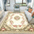 Shabby Chic Living Room Rug Multi Colored Floral Print Polyster Non-Slip Backing Washable Area Carpet Cream Gray Clearhalo 'Area Rug' 'Rugs' 'Vintage' Rug' 2325816