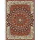 Multi Color Retro Rug Polypropylene Flower Printed Area Carpet Pet Friendly Machine Washable Indoor Rug for Parlor Dark Red Clearhalo 'Area Rug' 'Rugs' 'Vintage' Rug' 2325858