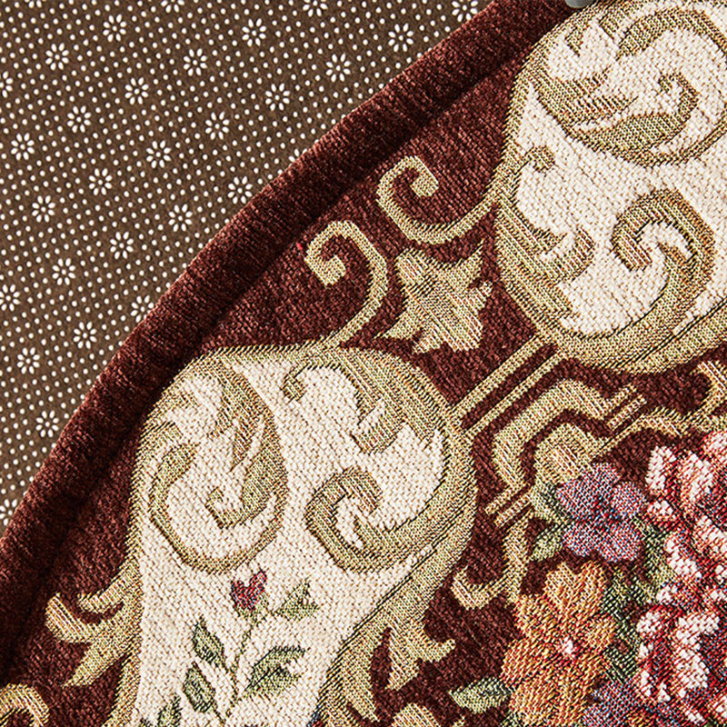 Vintage Floral Pattern Rug Multi-Colored Polyster Indoor Rug Non-Slip Backing Machine Washable Easy Care Carpet for Room Clearhalo 'Area Rug' 'Rugs' 'Vintage' Rug' 2325888