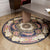 Vintage Floral Pattern Rug Multi-Colored Polyster Indoor Rug Non-Slip Backing Machine Washable Easy Care Carpet for Room Blue Clearhalo 'Area Rug' 'Rugs' 'Vintage' Rug' 2325891