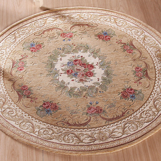 Casual Decoration Rug Multi Colored Flower Print Indoor Rug Polyster Non-Slip Backing Stain-Resistant Area Carpet Clearhalo 'Area Rug' 'Rugs' 'Vintage' Rug' 2325895