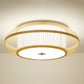 Round Aisle Ceiling Flush Light Bamboo 1 Head Minimalistic Flushmount Light in Wood Clearhalo 'Ceiling Lights' 'Close To Ceiling Lights' 'Close to ceiling' 'Flush mount' Lighting' 2326388